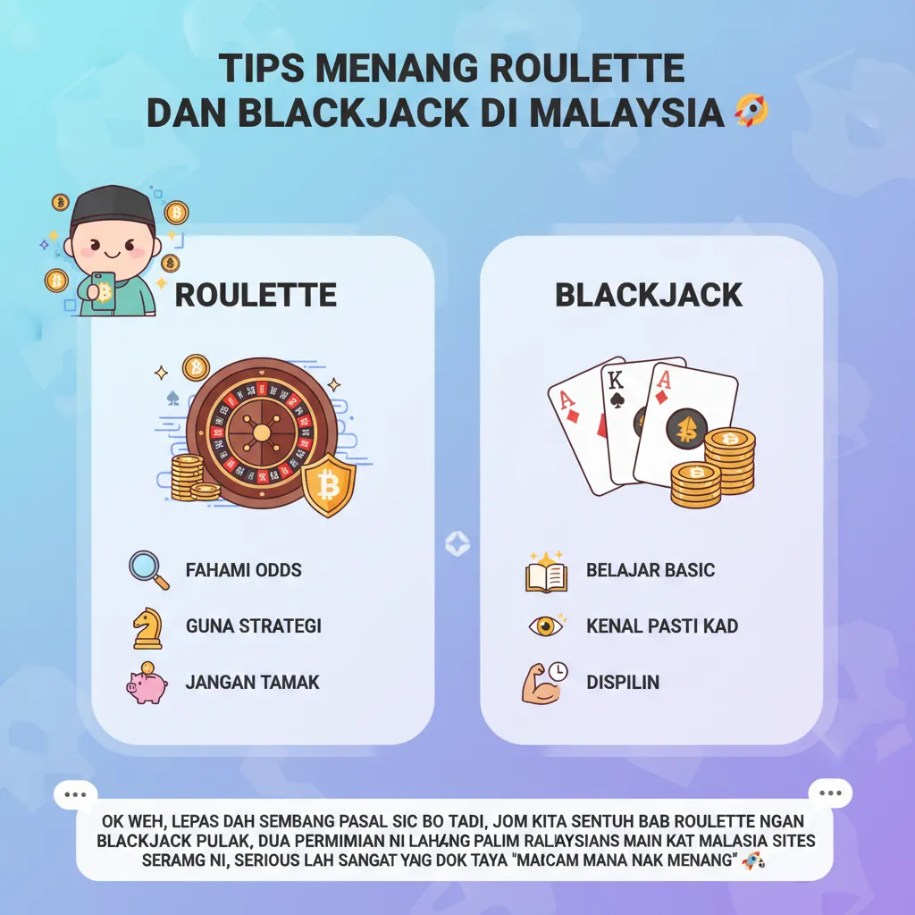 Tips Menang Roulette dan Blackjack di Malaysia